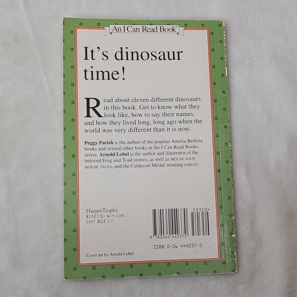 Dinosaur Time Peggy Parish Paperback Childrens Book HarperTrophy 1983 - Picture 4 of 8